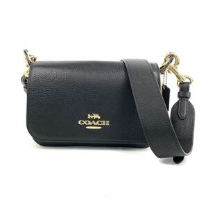 Coach Black Leather Crossbody Bag​